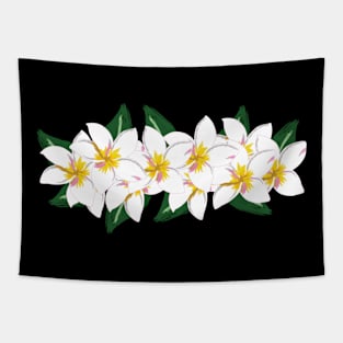 Hawaii Plumeria Flowers Tapestry