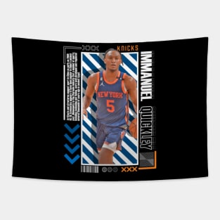 Immanuel Quickley Paper Poster Version 10 Tapestry