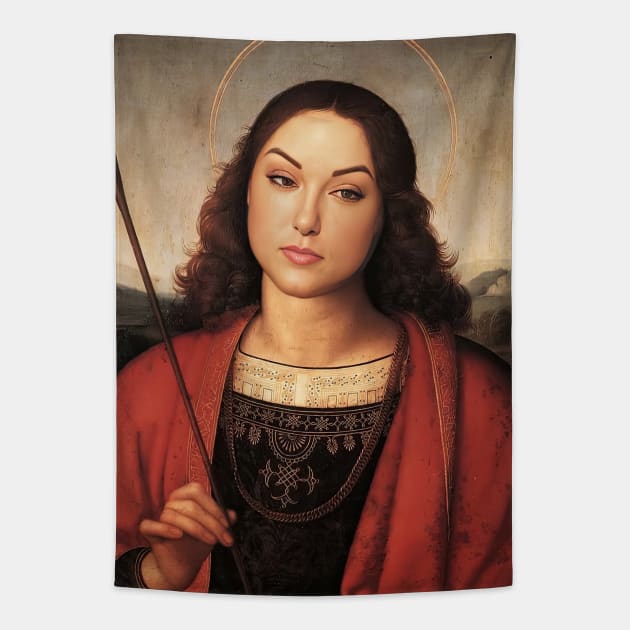 Sasha Grey by Raphael Tapestry by obstinator