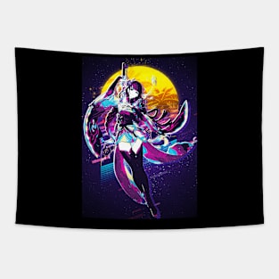 80s Retro Raiden Shogun Tapestry