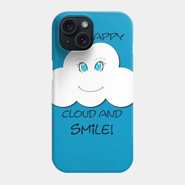 Happy Cloud Phone Case by DeadBlowMedia