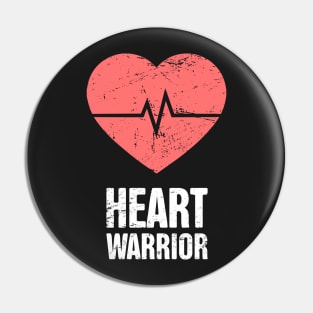 Heart Warrior | Heart Surgery Design Pin