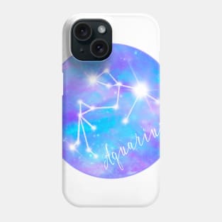 Aquarius zodiac sign Phone Case