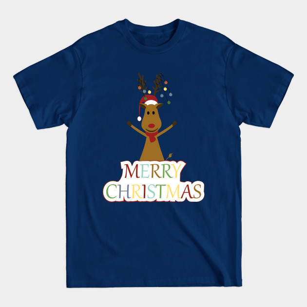 Disover Happy and Merry Christmas reindeer - Xmas - T-Shirt