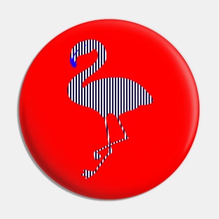 Flamingo pop art Pin