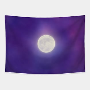 Full moon colorful skies Tapestry