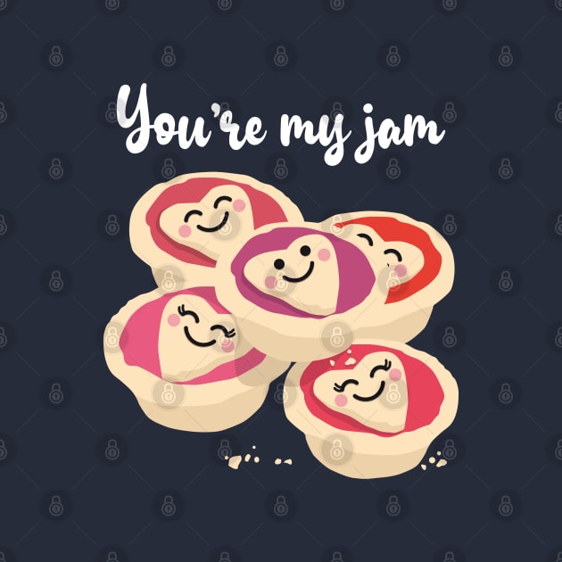 You're My Jam (Tarts) - Pink by VicEllisArt