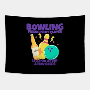 Bowling Sarcastic Humor Tapestry