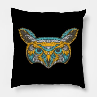 Art owl illustration Pillow