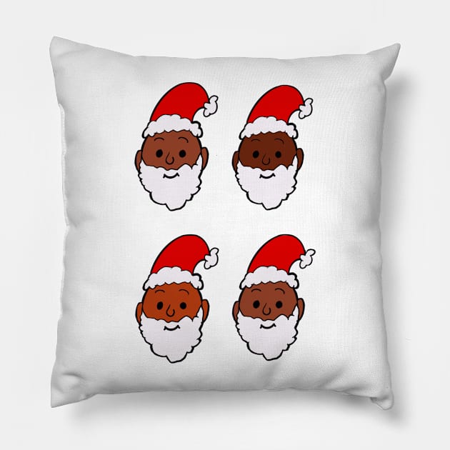 Many shades of Santa Pillow by Stephanie Kennedy 