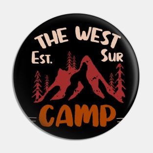 West Camp wilderness camping adventure Pin