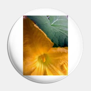 Pumpkin Blossom & Foliage Pin