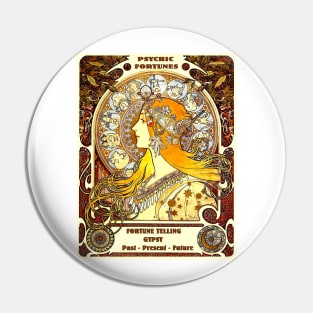 Psychic Fortunes Gypsy Astrological Reading Print Pin