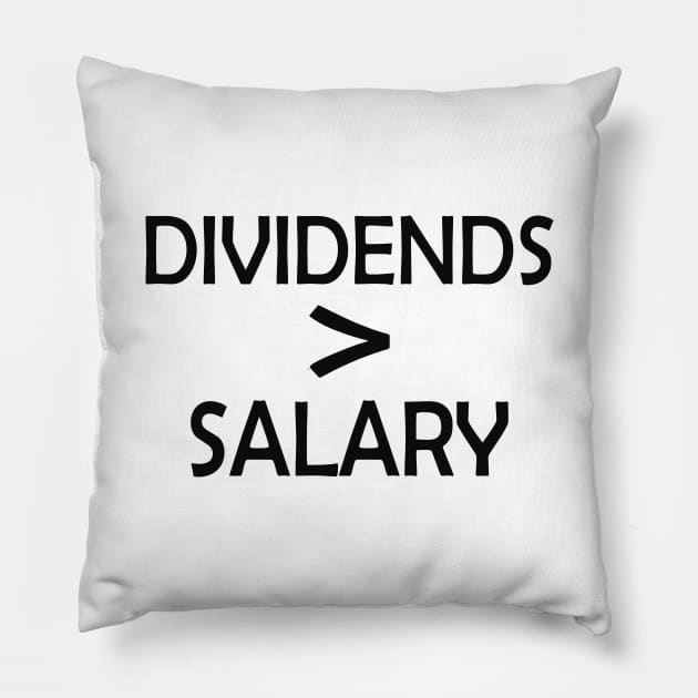 Stock Investor - Dividends > Salary Pillow by KC Happy Shop