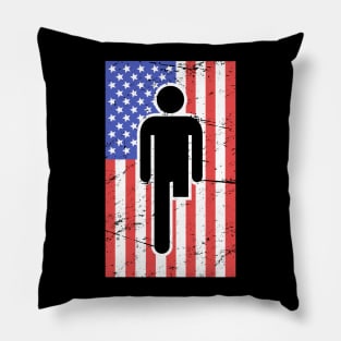 Funny Amputated Missing Leg Amputee Gift Pillow