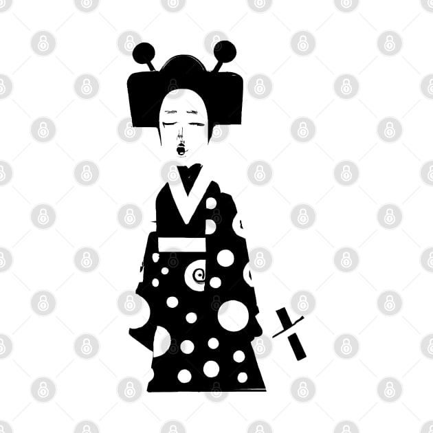 Geisha Illustration by Ravenglow