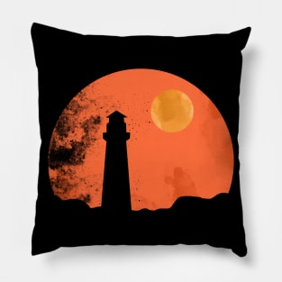 Lighthouse Moon Night Pillow