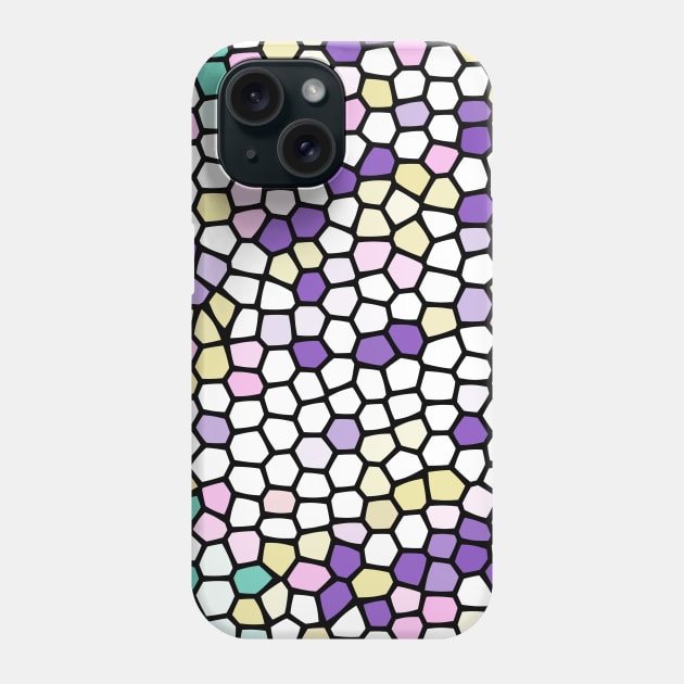 Painted Glass of Diamond Unicorn Dots Pattern Phone Case by Peaceful Space AS