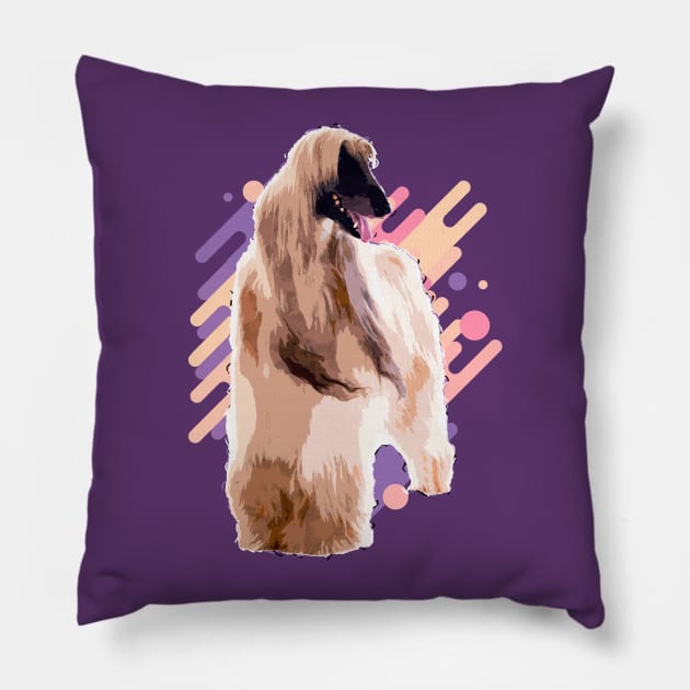 Afghan Hound Pillow by Nartissima