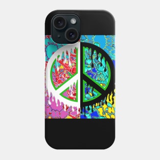 spray peace contrast Phone Case