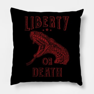 Liberty or Death Snake 1775 Pillow