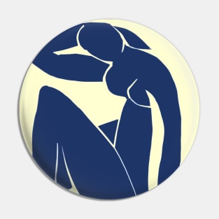 Matisse Modern Art Whimsical Abstract Woman Print Pin
