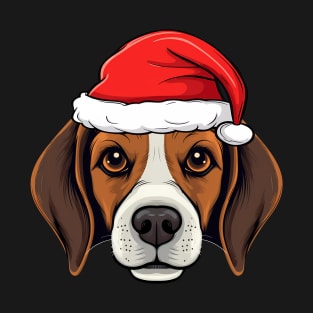 Santa Beagle Christmas Puppy Dog T-Shirt