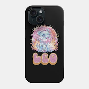 Cosmic Leo Kawaii Lion Zodiac Sign Anime Birthday Phone Case