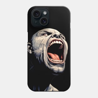 Angry Face: I Could Have Had a Cigar on a Dark Background Phone Case