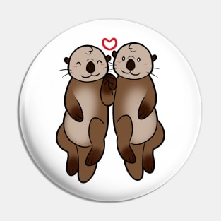 Otter Couple Pin