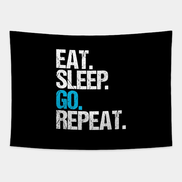 Eat. Sleep. Go. Repeat. Tapestry by hoopoe