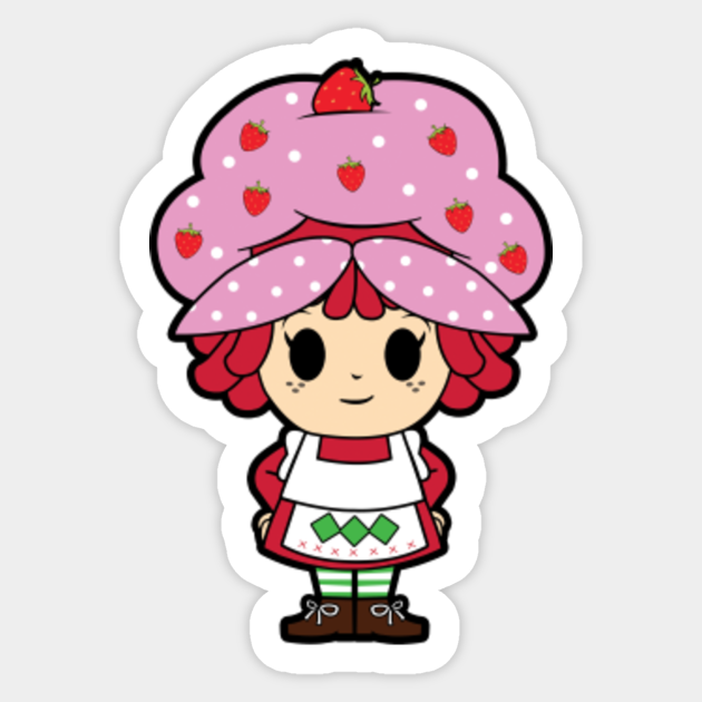 Classic Strawberry Shortcake Chibi Strawberry Shortcake Sticker Teepublic Strawberry shortcake cupcake birthday cake, cake, food, strawberries, baby png. classic strawberry shortcake chibi