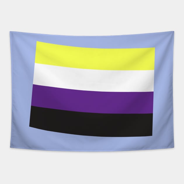 Colorado Non-Binary Pride Tapestry by littleSamantics