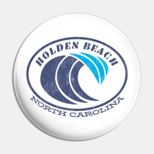 Holden Beach, NC Summertime Vacationing Blue Waves Pin