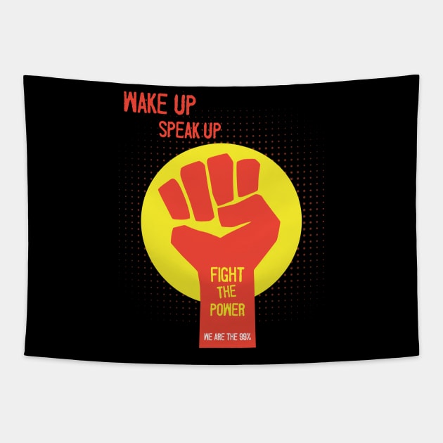 Fight the power Tapestry by Rafael Franklin