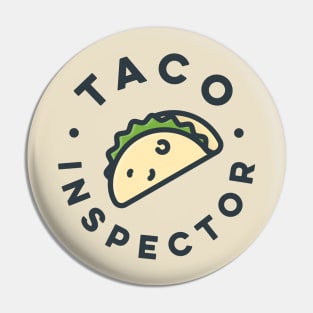 Taco Inspector (dark) Pin