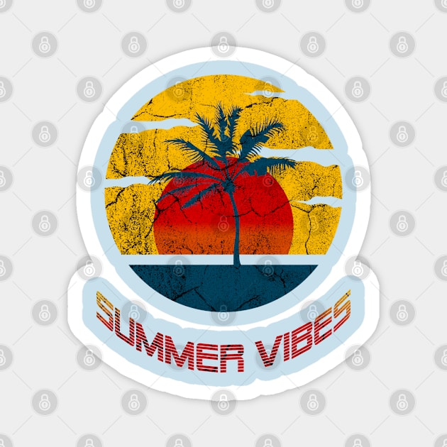 Summer Vibes Magnet by CreatenewARTees