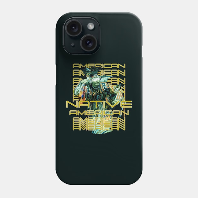 Man in Traditional , Indigenous Clothing cool Native American design Phone Case by TareQ-DESIGN