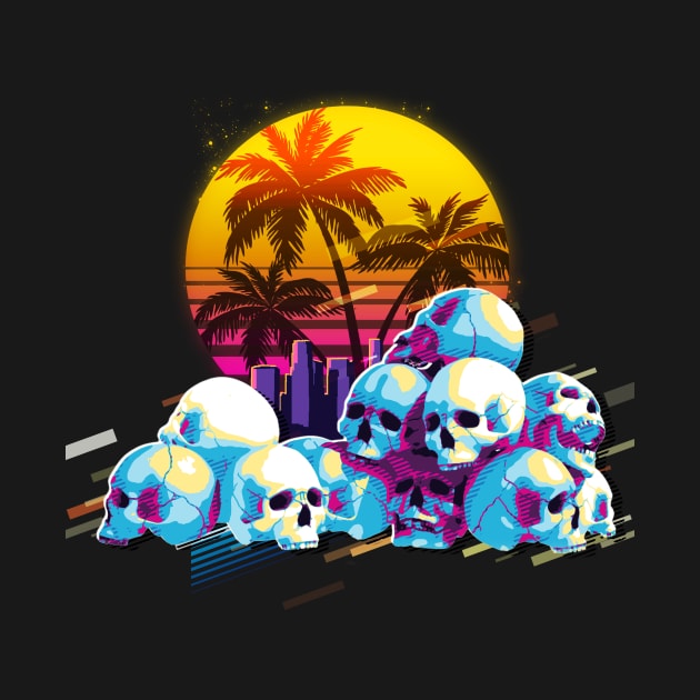 skull retro80s by Sakent