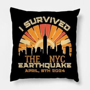 I-survived-the-NYC-Earthquake Pillow