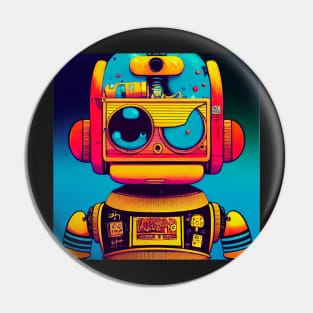 80's Robot toy Pin