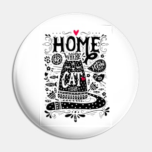 Home is where a cat is. Pin