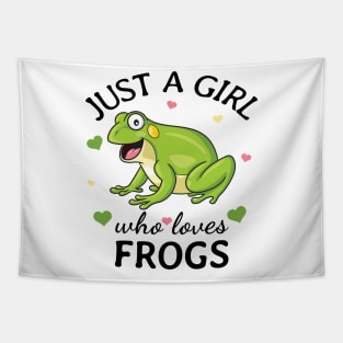 Just a Girl Who Loves frogs Gift Tapestry