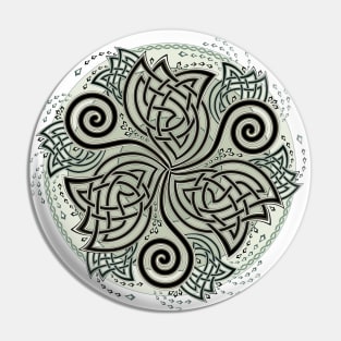 Celtic disk ornament Pin