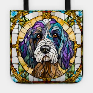 Stained Glass Portuguese Water Dog Tote