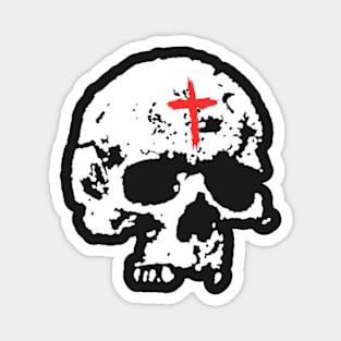 Hardcore Punk Eastern Orthodox Monk Skull pocket Magnet