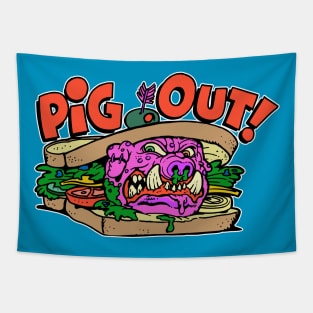 Pig Out Tapestry