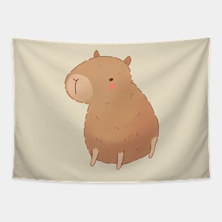 Cute capybara illustration Tapestry