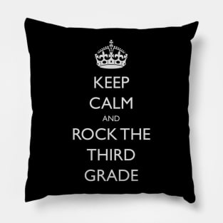 Keep Calm Back To School 3rd Grade Pillow