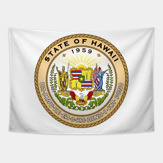 Seal of the State of Hawaii Tapestry by Flags of the World